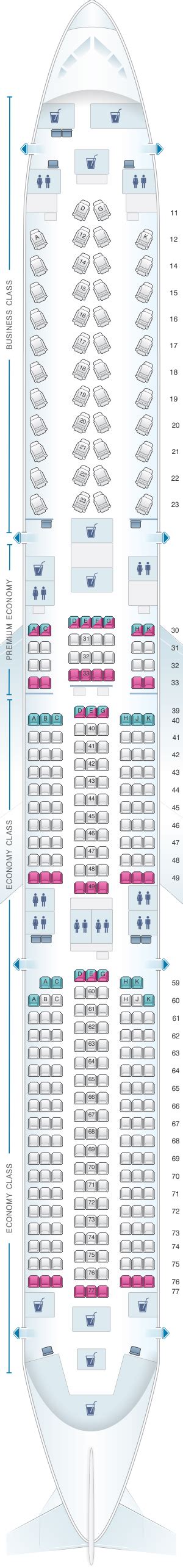 cathay pacific a350-1000 seat map